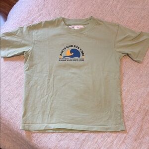 Kids' Short Sleeve Graphic Tee - Mint Green "Easygoing Sun Vibes"